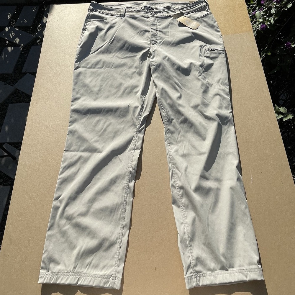 New‎ Eddie Bauer Rainier Pants 22W Pumice Hiking Travel UPF 50+ Outdoor Pockets